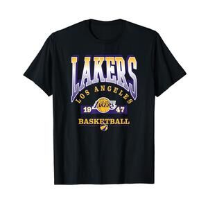 Los Angeles Lakers Homecourt Advantage T-Shirt - Black Unisex-Adults
